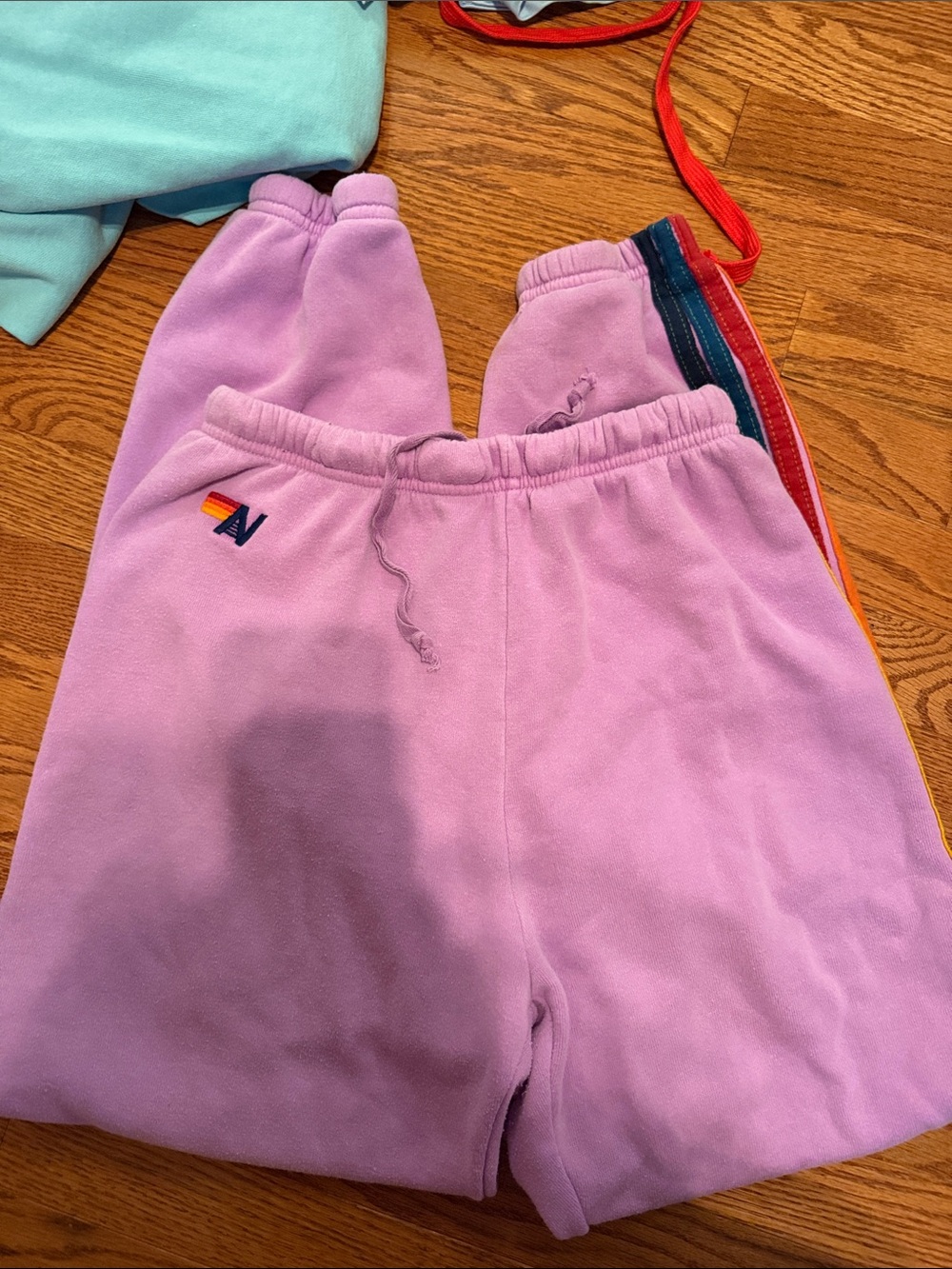 Purple Aviatior nation sweat pants